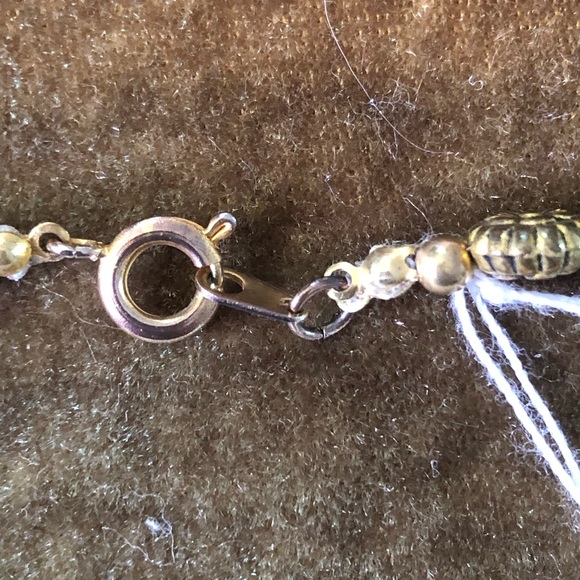 Peacock Iridescent pearl vintage new 33.5” necklace - Picture 4 of 5